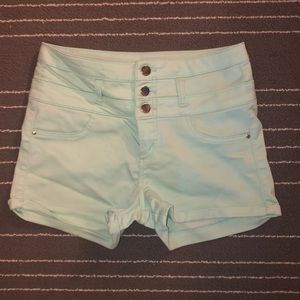 MINT HIGH WASTED SHORTS